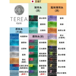 日本版IQOS TEREA煙彈 IOOS ILUMA專用 加熱菸彈整條(10包)-A